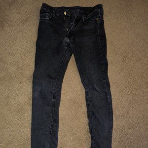 Men Black Skinny Jeans Forever 21 Size 30x32